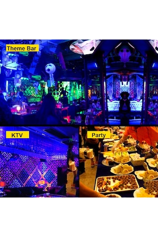 Teltree Renkli Neon Işık Maskesi: Parti, Halloween Ve Kostüm Etkinlikleri İçin Led Aydınlatmalı Yüz Maskesi Mor