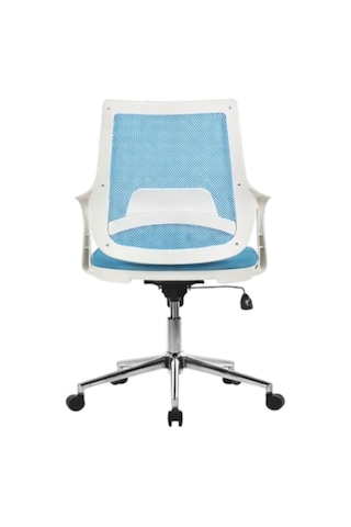 Mix White Çalışma Sandalyesi Ofis Koltuğu Mavi