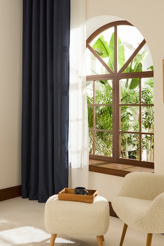 Kaşmir Home Perla Keten Fon Perde Petrol 150x270 Cm Petrol