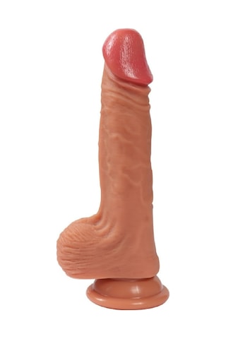 Lilitu Shop 20 cm Yeni Nesil Çift Katmanlı Realistik Vantuzlu Dildo Penis - Kevin