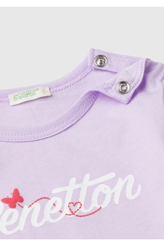 United Colors of Benetton Yenidoğan Kız Tshirt 3ı1xa1052 Açık Pembe