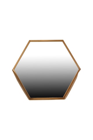 Vitale Agra Altıgen Duvar Aynası Ak.Eu0089 Altın