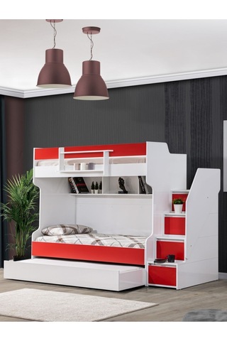 Ranza, Cesur Yavrulu Ranza - Kırmızı 2 Adet Comfort Yatak 90 X 190 CM