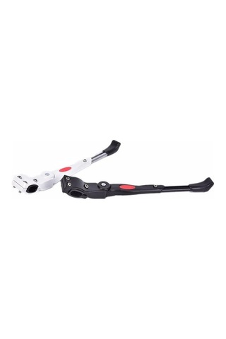 Pazly Yeni Ve Kaliteli Siyah Alüminyum Bisiklet Yan Dayanak Pervane Ayak Desteği Dağ Bisikleti Döngüsü Optik Ayarlanabilir Beyaz Detaylar Siyah