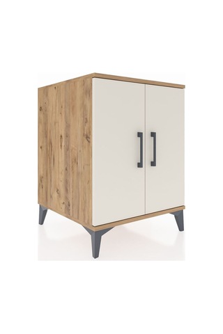 Kronos Komodin Tek Raflı 2 Kapaklı 60x59x80 Çam-aytaşı Atlas Çam