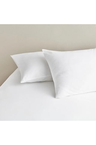 2 Li Clasy %100 Pamuklu Ranforce Yastık Kılıfı 50 X 70 Beyaz