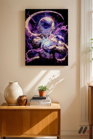 Dragon Ball Frieza Anime Poster, Çerçevesiz Yüksek Kalite Duvar Afişi - Anime Severlere Özel Hediye