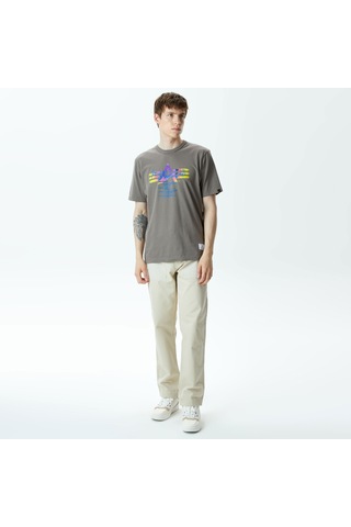 Alpha Industrıes Alpha Industries Alpha Gradient Erkek Gri T-shirt