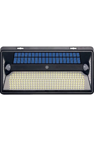 Youtek Solar Duvar Lambası, 360 Led Işıklı, Hareket Sensörlü, Ip44 Su Geçirmez, Bahçe/çatı İçin, Siyah, Tekli Paket İçinde Li-pil