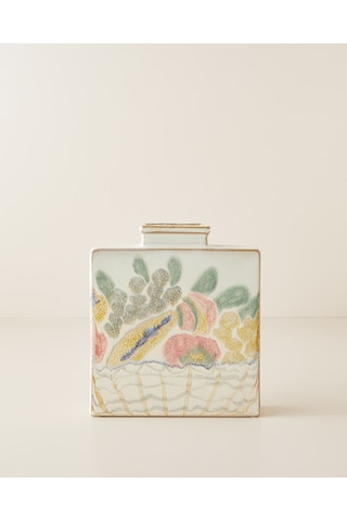 English Home Marsha Seramik Vazo 21 Cm Bej Bej