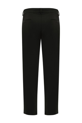 Plus Scorpion Erkek Bağcıklı Lastik Belli Slim Fit Kumaş Pantolon Rahat Kalıp, Günlük & Şık Kombin Pantolonu Siyah