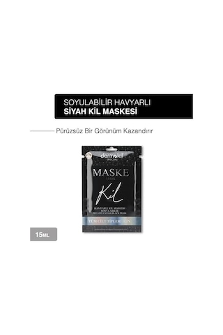 Xmlbayiciniz Dermokil Soyulabilir Havyarlı Siyah Kil Yüz Maskesi Tüm Cilt Tipleri İçin 15 Ml X 3 Adet Diğer