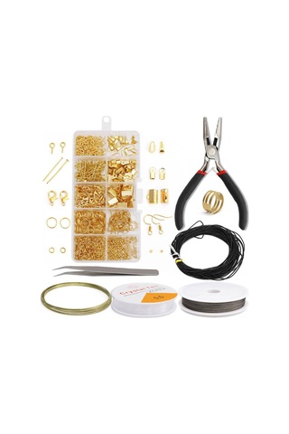 Qingmipy Gümüş Ve Altın Renkli Kuyumculuk Yapım Tam Seti: Pense, Kancalar, İpler İle Pense Ve Pinçer Dahil