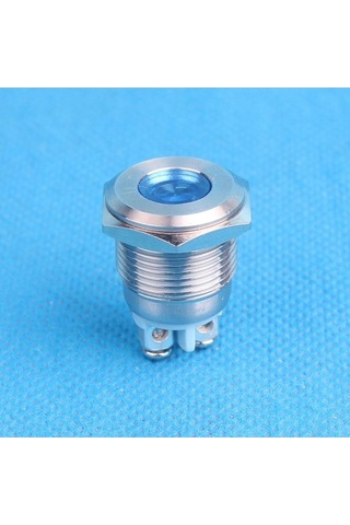 Trendooze Homyl 16mm 12v Su Geçirmez Sinyal Güç Kaynağı Led Metal Elektriksel Bağlantıları Kolay