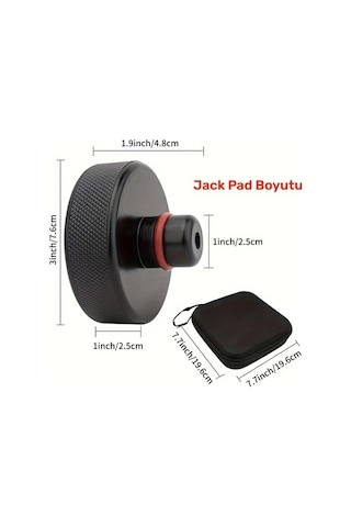 Honeybeeshop Mealam 4lü Jack Pedleri Ve Saklama Kutusu Poliüretan Tesla Model 3 S X Y Uyumlu Yalıtımlı Araç Kaldırma Puckları