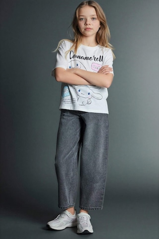 Defacto Baggy Fıt Gri Kız Çocuk Jean Pantolon G4653a8/nm55 Gri