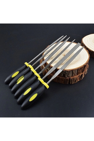 Ahşap için Mini Törpü Plastik Saplı 14 CM Eğe Seti 6 Parçalı