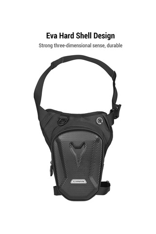 Artfulabode Yürüyüş/seyahat/balıkçılık/bisiklet Yan Su Siyah Sert Rahat Motosiklet Mekan Kabuk İçin Geçirmez Eva Dış Çantası Çantası Bacak Bacak Py Siyah