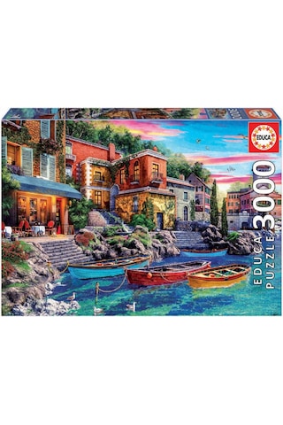 Educa 3000 Parça Como'da Günbatımı Manzarası Puzzle