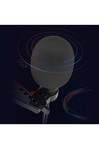 Singree Kablolu Mini Yaka Mikrofonu - Canlı Yayın Ve Kayıt İçin Gürültü Azaltmalı 360 Ses Alma 3.5mm/type-c