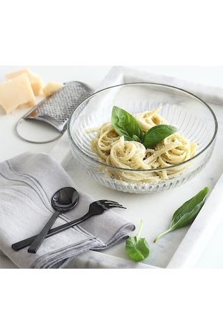 LAV Tokyo Cam Salata Kasesi Tekli Ekstra Büyük 2600 ml Yuvarlak (Sunum Kasesi , Hazırlık Kasesi)