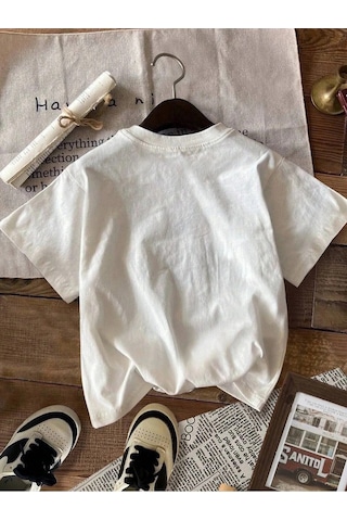Startmore Ben Kadın T-shirt Erkek Pamuk Kısa Kollu Tees İle Konuşmaktan Korkuyorum Komik Sert İskelet M 3016 Beyaz