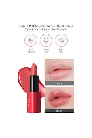 Missha Dare Rouge Sheer Sleek Yoğun Pigmentli Besleyici Nemli Bitişli Ruj 14 Sienna Bunny