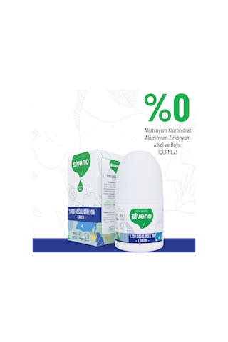 Siveno %100 Doğal Roll On Erkek Deodorant Ter Kokusu Önleyici Bitkisel Leke Bırakmayan Vegan 50 ML