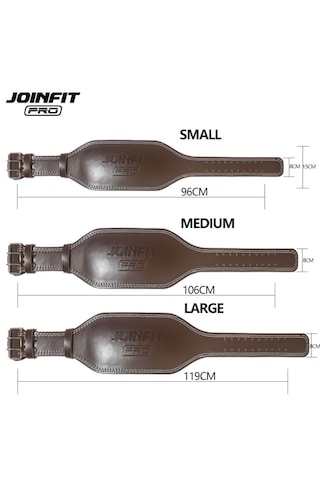 Joınfıt Pro Ağırlık Kemeri-%100 Hakiki Deri - Fitness Ve Vücut Geliştirme Bel Kemeri Medium 106 Cm Kahverengi