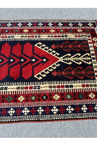 EL DOKUMA 130X200 KİLİM MODELİ HALI KIRMIZI NAMAZLIK SECCADE !