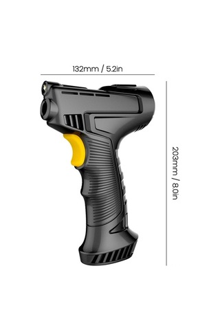 Fortunelane El Tipi Kablosuz Lastik Pompa, Dijital Ekranlı Akıllı Hizmetli, Portatif 120w Elektrikli Hava Kompresörü