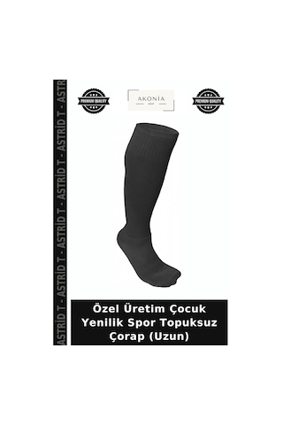Astrid T Özel Üretim Çocuk Yenilik Spor Topuksuz Çorap Uzun Çok Renkli