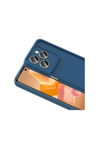 İnfinix Hot 40 Pro Kılıf Kamera Korumalı Ananas Silikon Kapak Koyu Yeşil