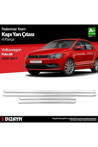 S-Dizayn Volkswagen Polo 6R Krom Kapı Yan Çıtası 2009-2017