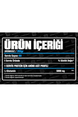 Universal Animal L-glutamine 300gr - Aromasız