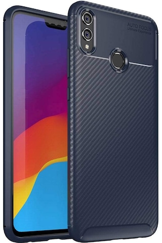 Huawei Honor 8X Kilif Karbon Tasarim Negro Silikon Kapak 405786540