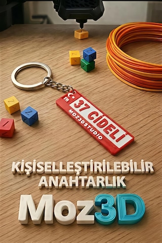 Kişiye Özel Türkiye Plaka Anahtarlık Kırmızı