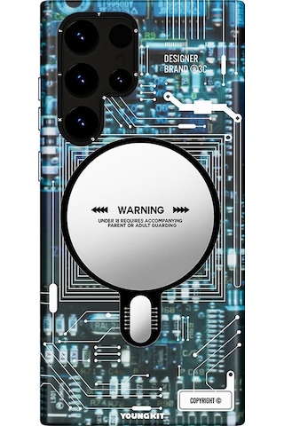 Galaxy S23 Ultra Kılıf Magsafe Şarj Özellikli YoungKit Technology Serisi Kapak