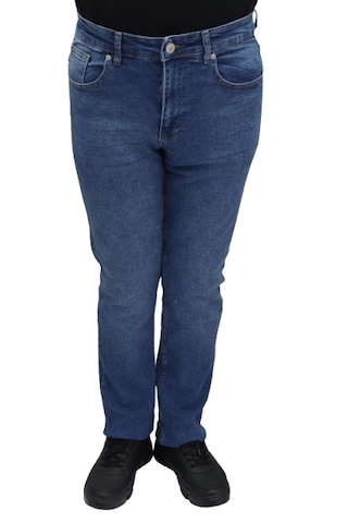 Hacker Denim Hacker Dmctekstil Erkek Mavi Y868 Yüksek Bel Dar Kesim Boru Paça Jean Pantolon