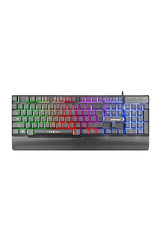 Rampage KB-R66 Bubble USB Gökkuşağı Aydınlatmalı Multimedia Oyuncu Klavye