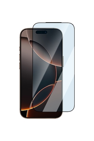 Apple Uyumlu iPhone 13 Pro Max Caseworld Applicator Serisi 2.5d Eyesafe Teknolojili 0.33mm Ekran Koruyucu Şeffaf