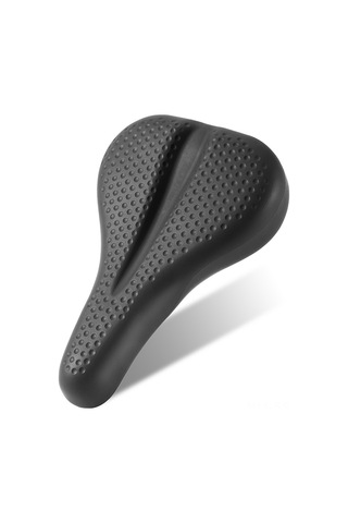 Springsun Bisiklet Sürüş Konforu İçin Esnek Ve Nefes Alabilir Silikon Sele Kılıfı Siyah