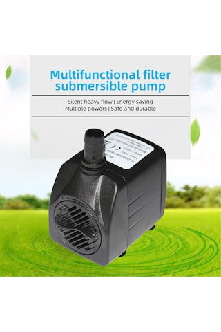 Mufunye Sm-068 Taşınabilir Mini Su Pompası - 1000l/h Akış, 1.5m Yükseklik, Ayarlanabilir Debili Akvaryum Ve Bahçe Pompası