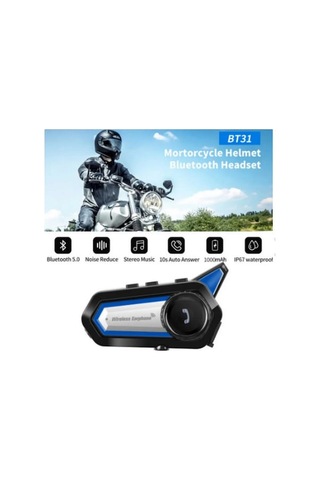Novahub Bt31 Motosiklet Interkom Bluetooth 5.0 Su Geçirmez Kablosuz Kulaklık