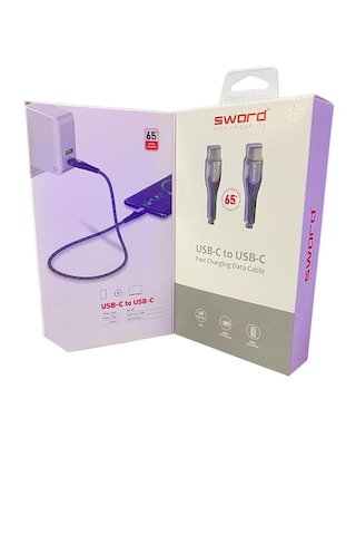 Sword SW-LC101 Usb-c-to Usb-c Kablo Gri
