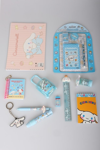 Sweet Bow Collection Lisanslı Cinnamoroll 17 Parça Kırtasiye Seti Resim Defteri,çıtçıt Dosya Diğer