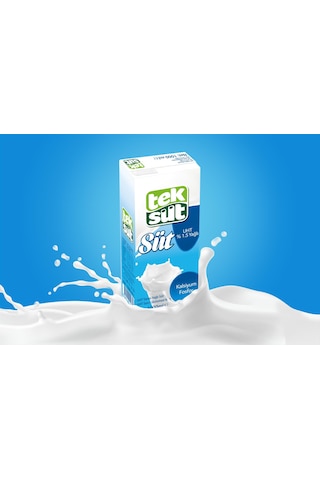 Teksüt Yarım Yağlı Süt 1 Lt X 6 Adet