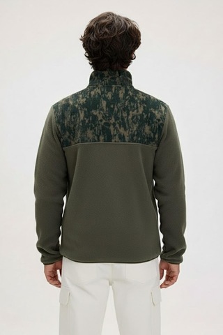 Bad Bear Erkek Polar Too Much Half Zıp 25.02.12.031 Yeşil