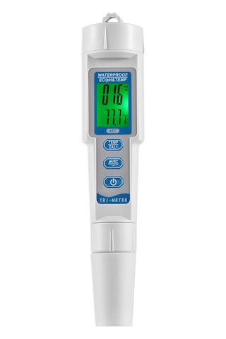 Xiyyadms Sıcaklık, Ec Ve Ph Değerlerini Ölçen Su Kalitesi Test Cihazı - Ph/ec-983 Pil Dahil Değil