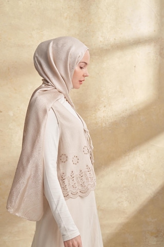 Armanda Jose Jakar Ethnic Desen Şal- 3303 Bej